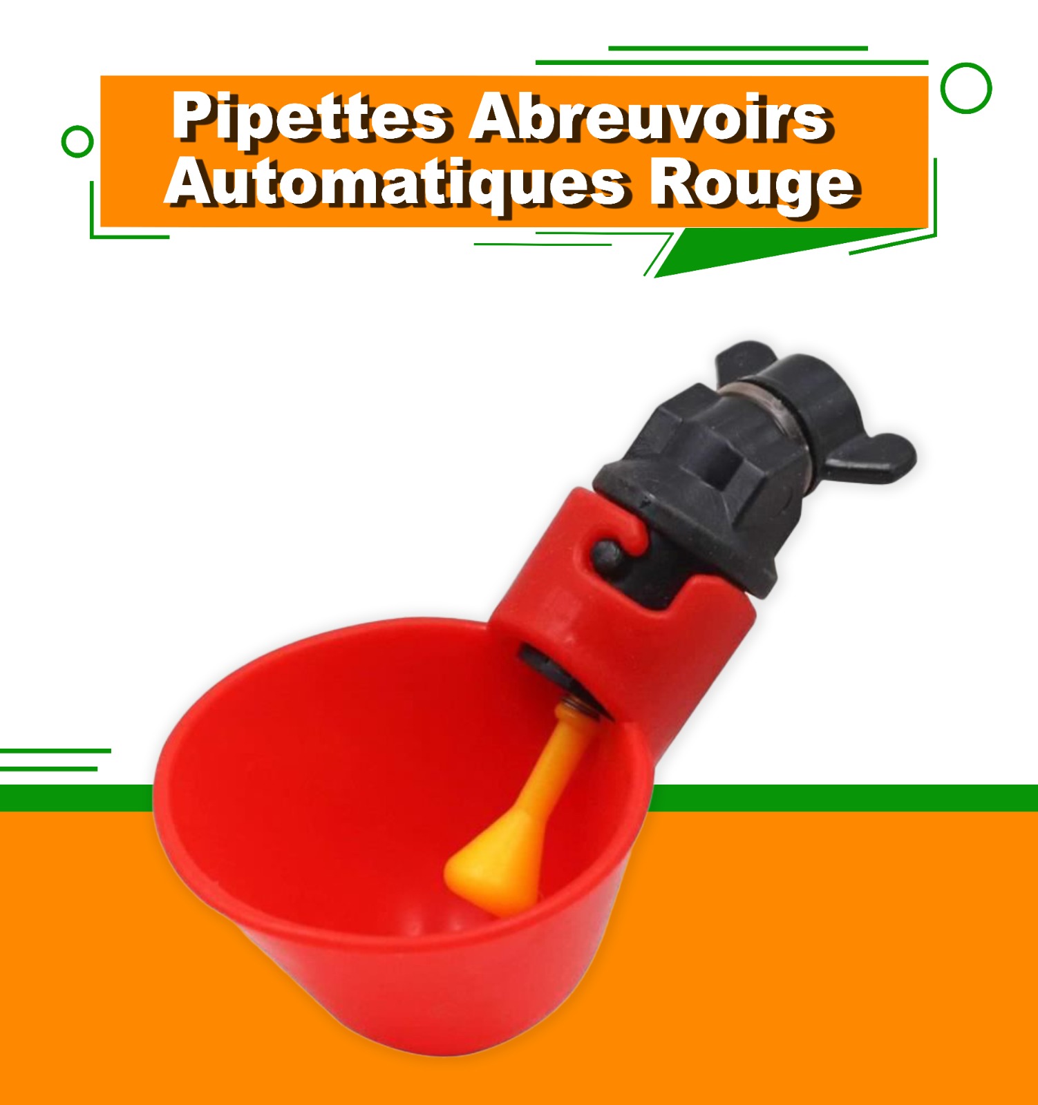 Pipettes abreuvoirs automatiques (rouge)